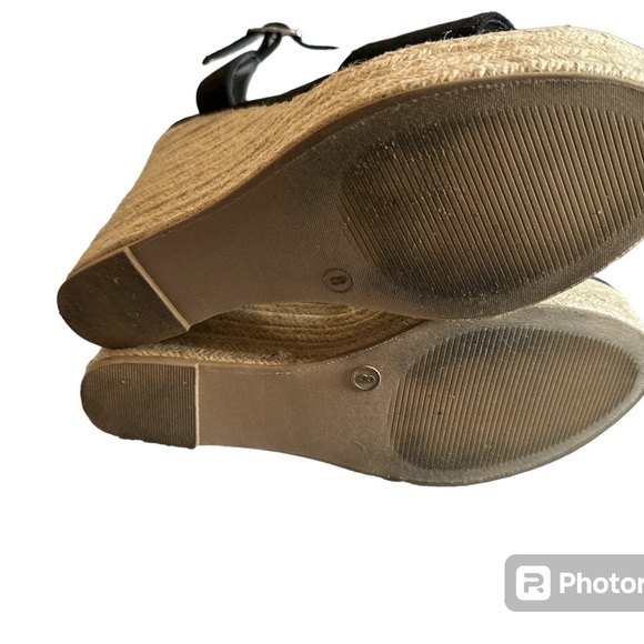 Lulu's Size 8 suede espadrille wedges - Picture 4 of 5